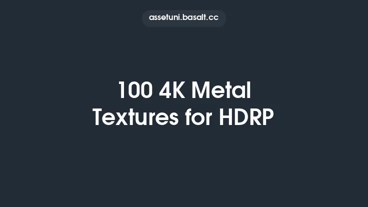 100 4K Metal Textures for HDRP Thumbnail
