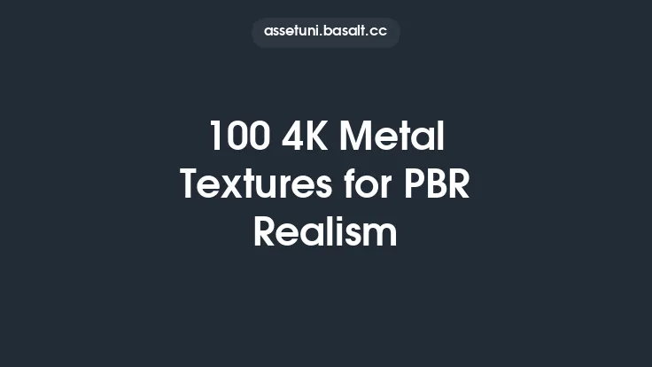 100 4K Metal Textures for PBR Realism Thumbnail
