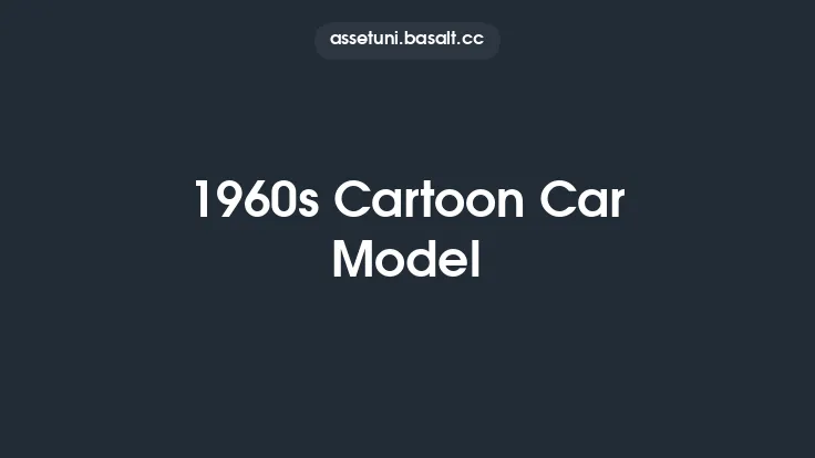 1960s Cartoon Car Model Thumbnail