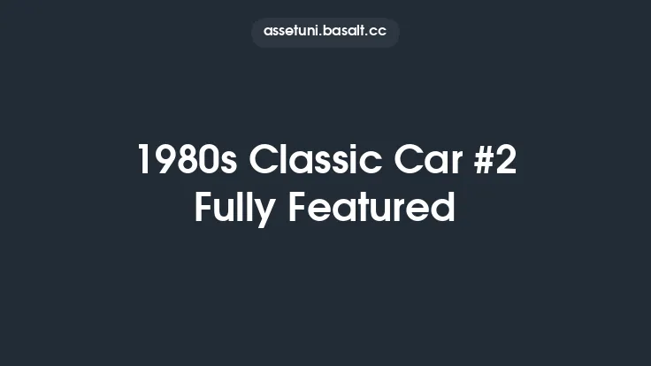 1980s Classic Car #2 Fully Featured Thumbnail