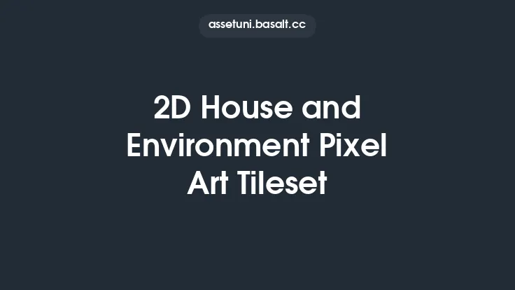 2D House and Environment Pixel Art Tileset Thumbnail