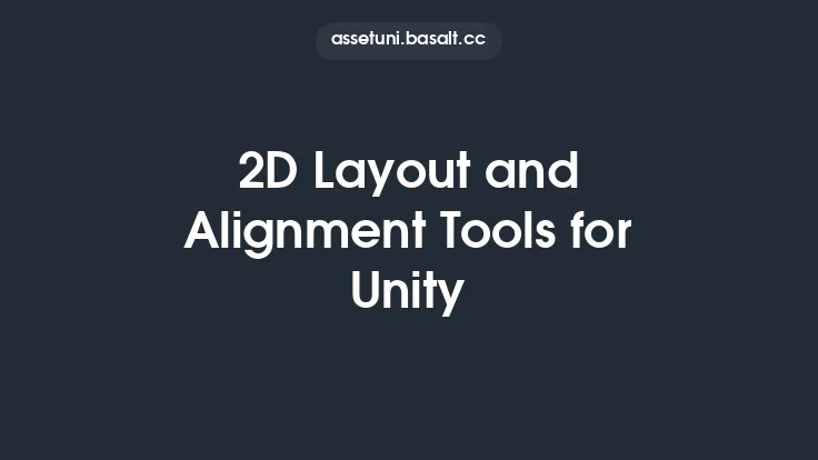 2D Layout and Alignment Tools for Unity Thumbnail
