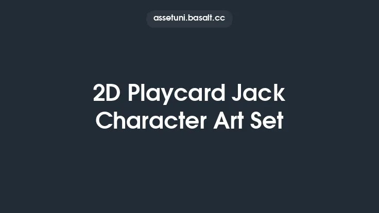 2D Playcard Jack Character Art Set Thumbnail