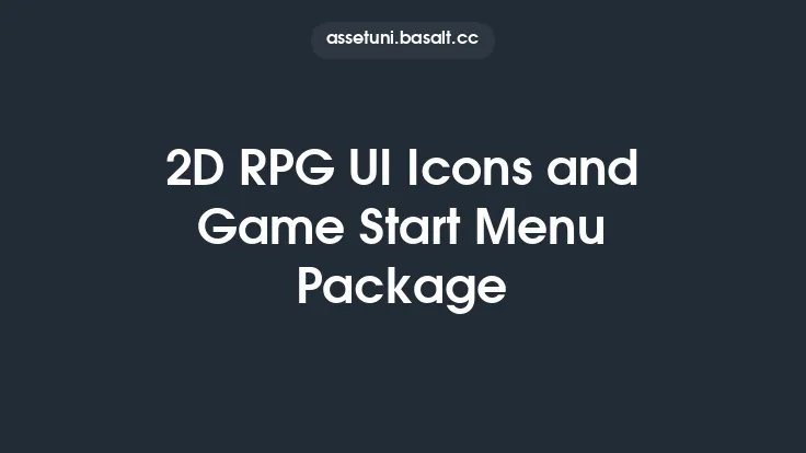 2D RPG UI Icons and Game Start Menu Package Thumbnail