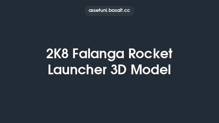 2K8 Falanga Rocket Launcher 3D Model Thumbnail