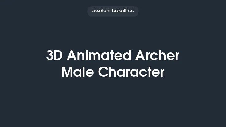 3D Animated Archer Male Character Thumbnail