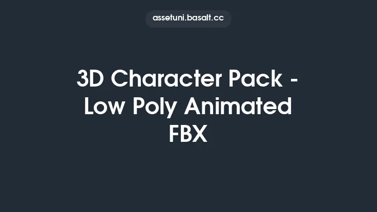 3D Character Pack - Low Poly Animated FBX Thumbnail