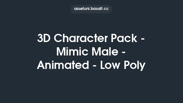 3D Character Pack - Mimic Male - Animated - Low Poly Thumbnail