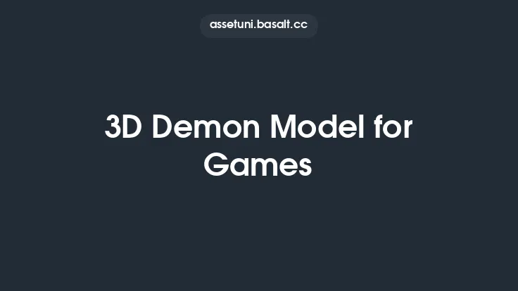 3D Demon Model for Games Thumbnail
