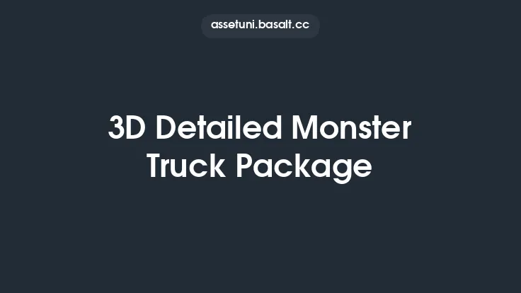 3D Detailed Monster Truck Package Thumbnail