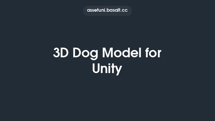 3D Dog Model for Unity Thumbnail
