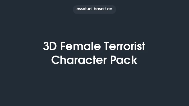 3D Female Terrorist Character Pack Thumbnail