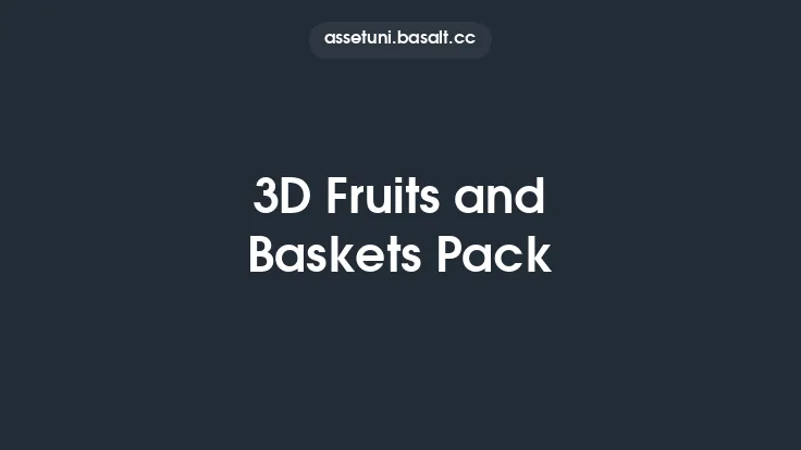 3D Fruits and Baskets Pack Thumbnail