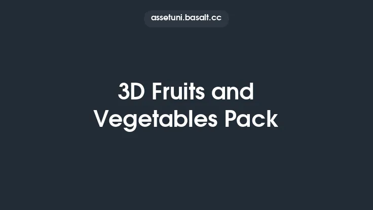 3D Fruits and Vegetables Pack Thumbnail