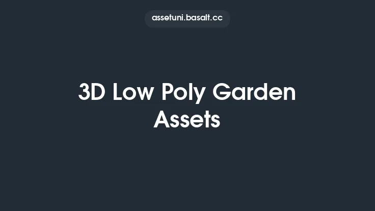 3D Low Poly Garden Assets Thumbnail