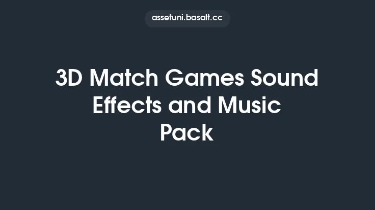 3D Match Games Sound Effects and Music Pack Thumbnail