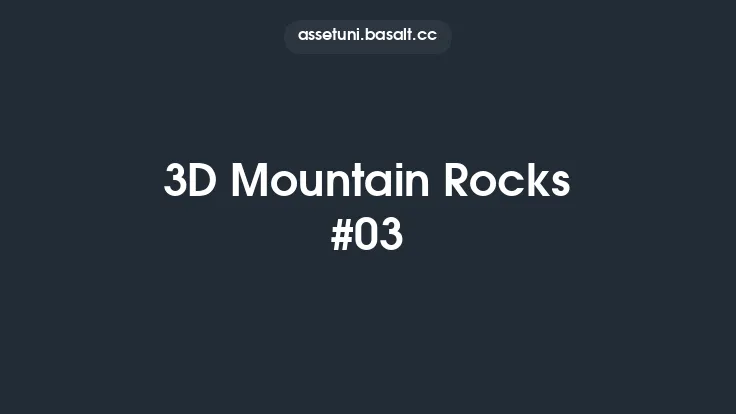 3D Mountain Rocks #03 Thumbnail