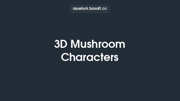 3D Mushroom Characters Thumbnail