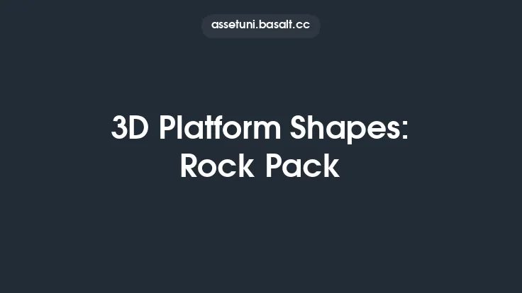 3D Platform Shapes: Rock Pack Thumbnail