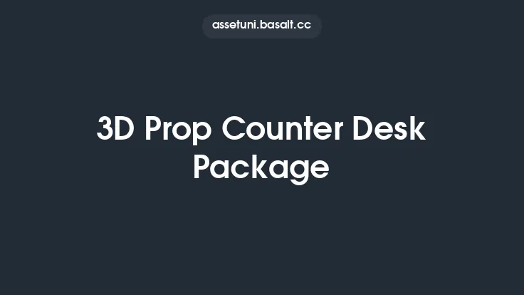 3D Prop Counter Desk Package Thumbnail