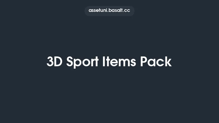 3D Sport Items Pack Thumbnail