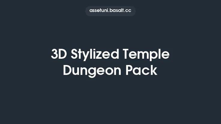 3D Stylized Temple Dungeon Pack Thumbnail