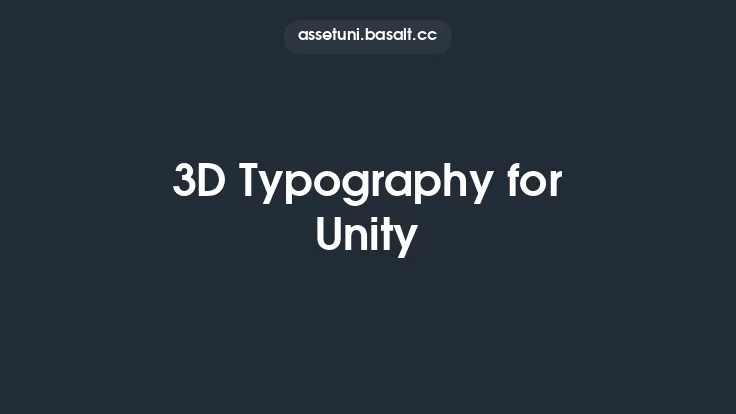 3D Typography for Unity Thumbnail