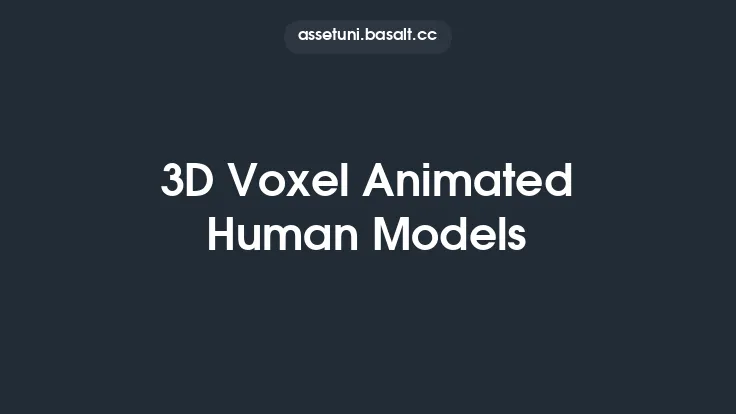 3D Voxel Animated Human Models Thumbnail