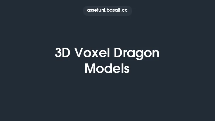 3D Voxel Dragon Models Thumbnail