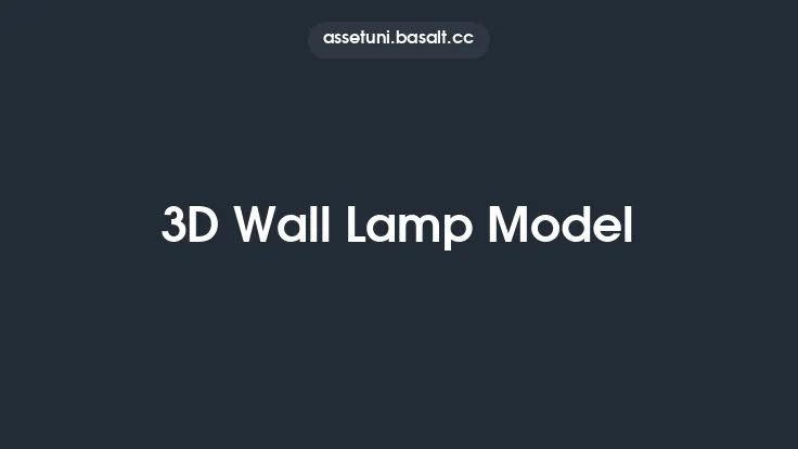 3D Wall Lamp Model Thumbnail