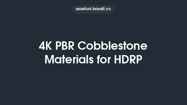 4K PBR Cobblestone Materials for HDRP Thumbnail