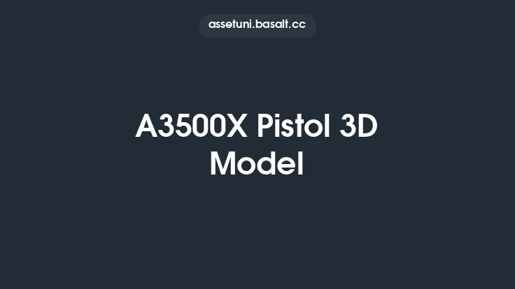 A3500X Pistol 3D Model Thumbnail