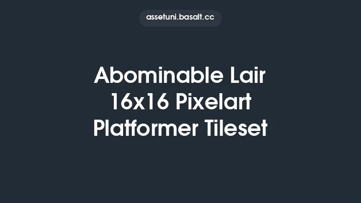 Abominable Lair 16x16 Pixelart Platformer Tileset Thumbnail