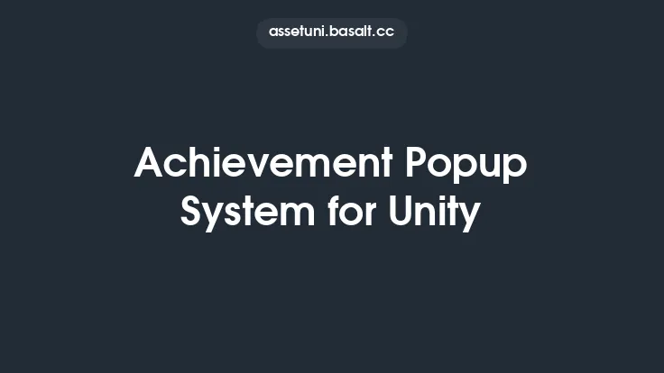Achievement Popup System for Unity Thumbnail