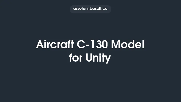 Aircraft C-130 Model for Unity Thumbnail