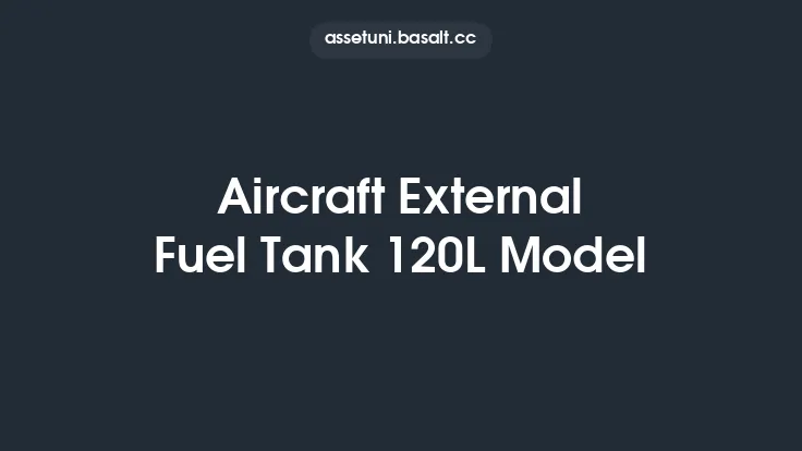 Aircraft External Fuel Tank 120L Model Thumbnail