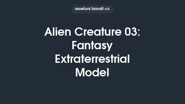 Alien Creature 03: Fantasy Extraterrestrial Model Thumbnail