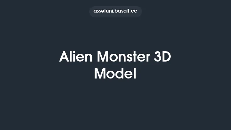 Alien Monster 3D Model Thumbnail