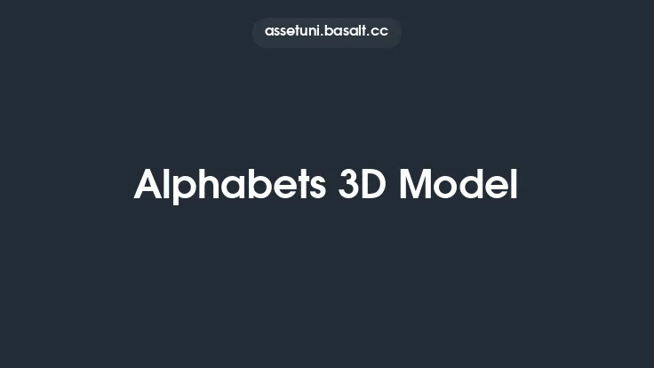 Alphabets 3D Model Thumbnail