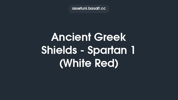 Ancient Greek Shields - Spartan 1 (White Red) Thumbnail