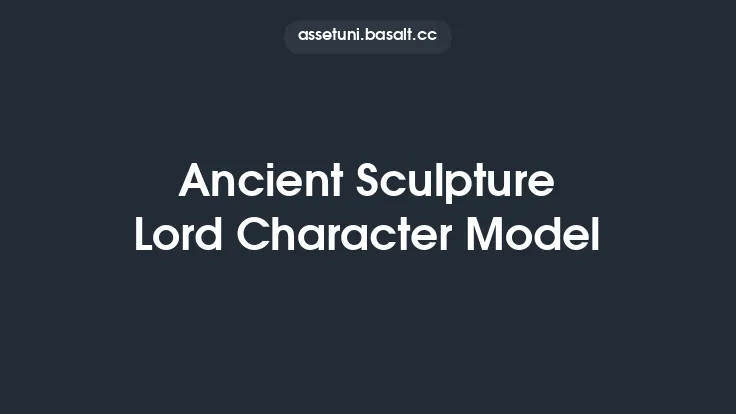 Ancient Sculpture Lord Character Model Thumbnail