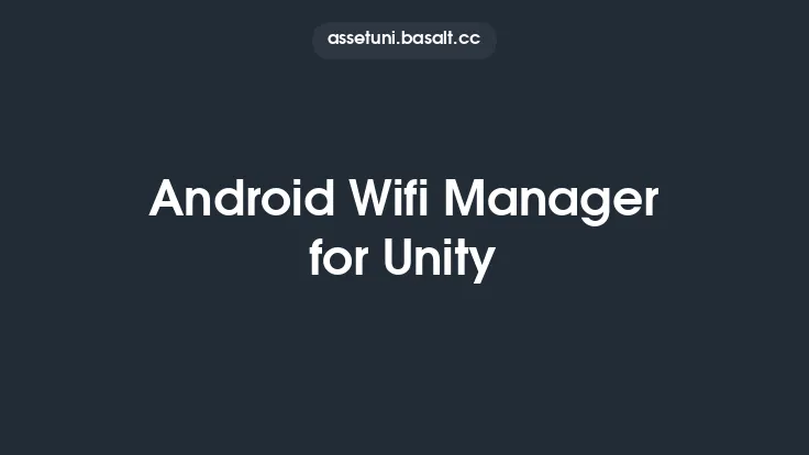 Android Wifi Manager for Unity Thumbnail