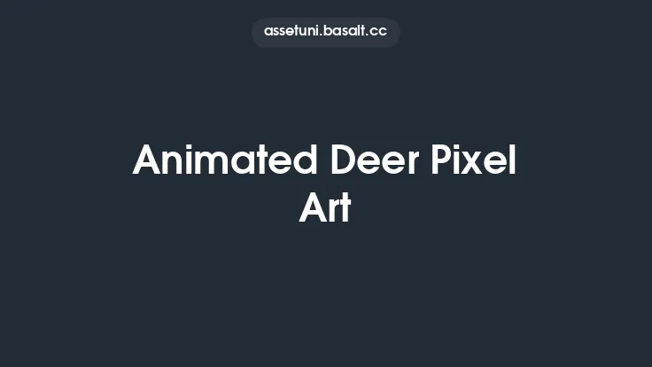 Animated Deer Pixel Art Thumbnail