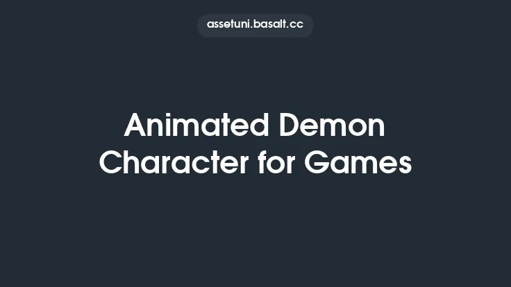 Animated Demon Character for Games Thumbnail