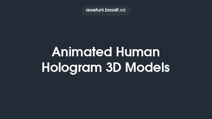 Animated Human Hologram 3D Models Thumbnail