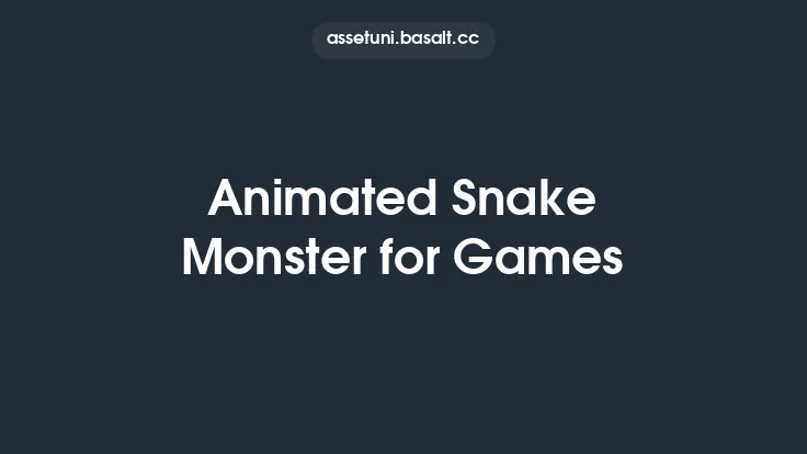 Animated Snake Monster for Games Thumbnail
