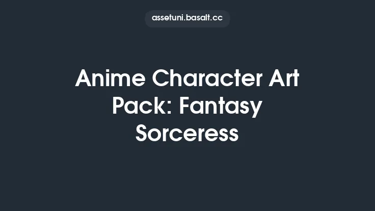 Anime Character Art Pack: Fantasy Sorceress Thumbnail