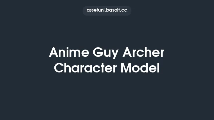 Anime Guy Archer Character Model Thumbnail