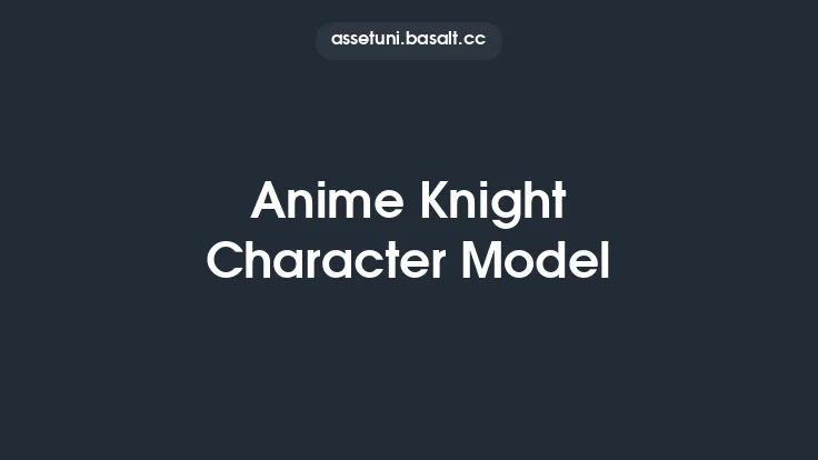 Anime Knight Character Model Thumbnail