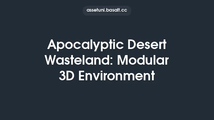 Apocalyptic Desert Wasteland: Modular 3D Environment Thumbnail